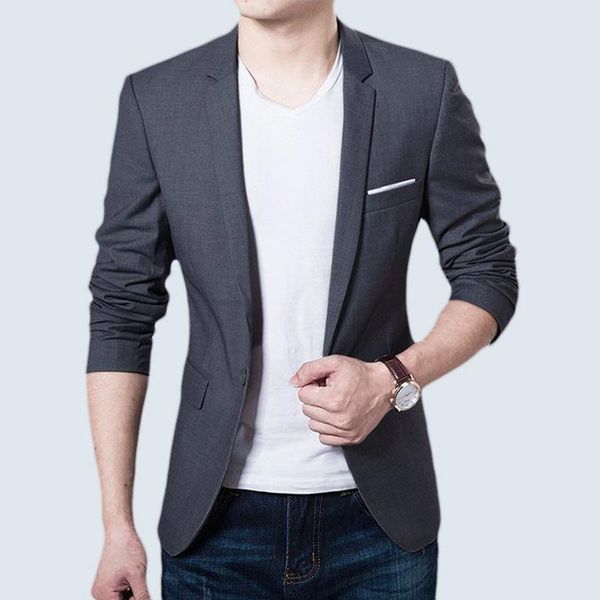 

men's suits & blazers customized suit casual fashion slim solid color business dress, White;black