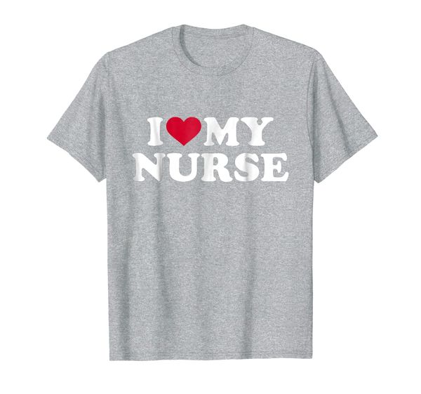 

i love my nurse t-shirt, White;black