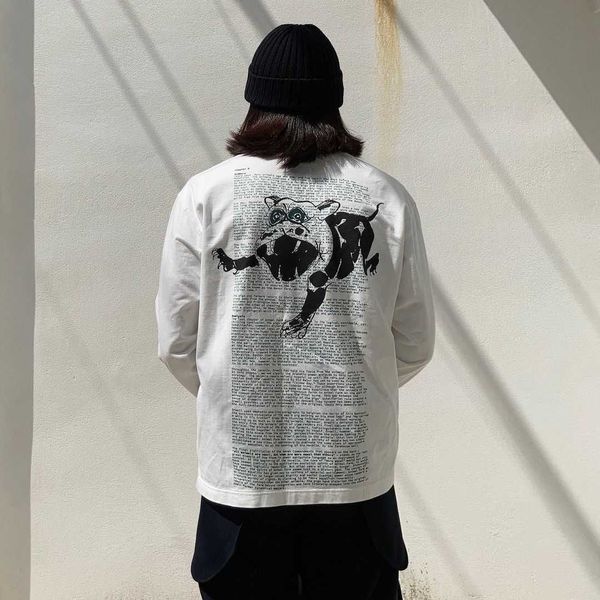 

men's hoodies fla kiko kostadinov otto958 pocket long sleeve t-shirt sweater jacket loose vibe autumn, Black