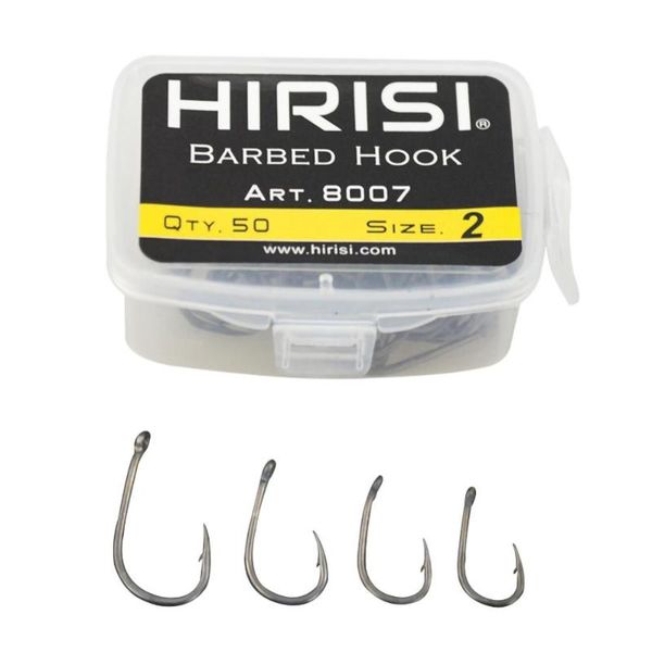 

50pcs/box carp fishing hooks coating wide gape barbed stainless steel