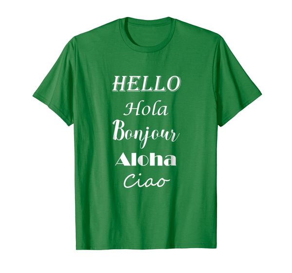 

hello in different languages t-shirt greetings shirt, White;black