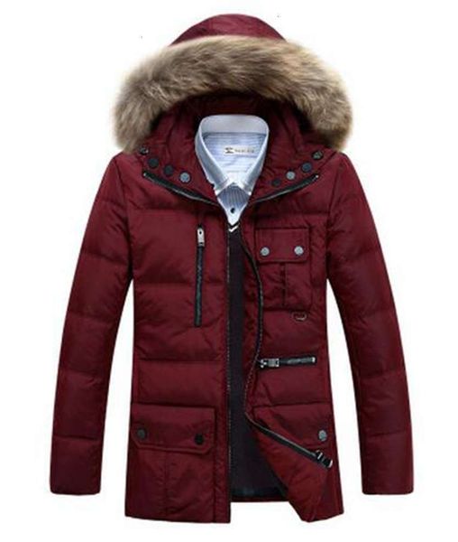 

down & parkas men's autumn/winter outdoor authentic warm brand fashion leisure cultivate one's morality even cap jacket coat. s -, Black