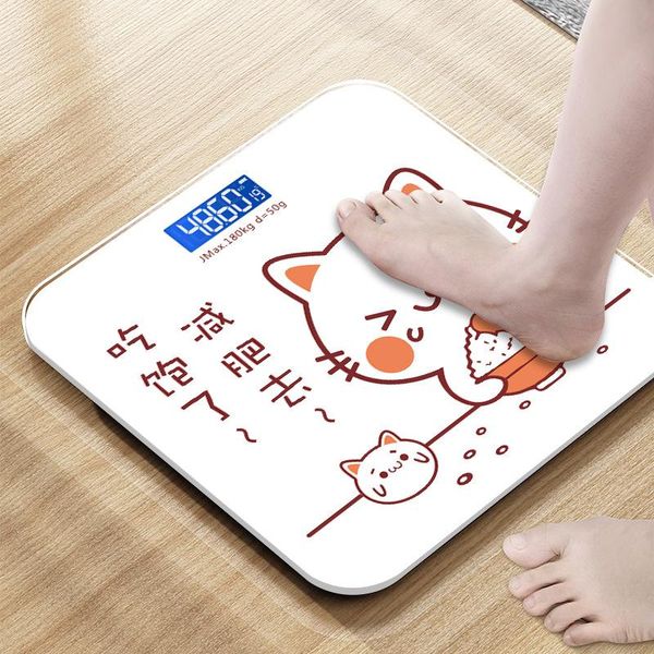 

smart scales rechargeable weight scale intelligent precision electronic weighing human body cartoon cute health device