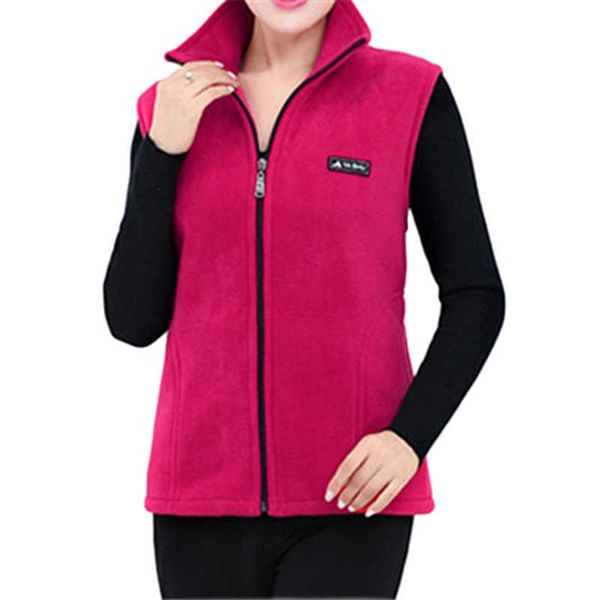 

fleece women vest autumn korean plus size lapel collar sleeveless jackets ladies fashion casual zipper waistcoat female 211008, Black;white