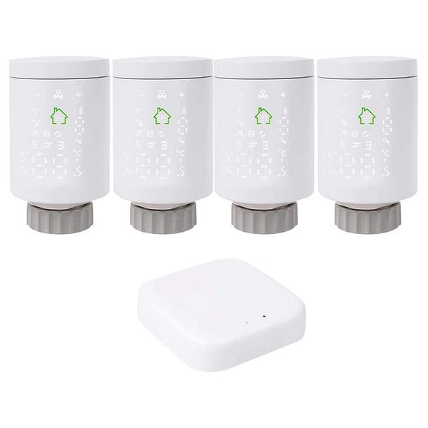 

smart home control trv tuya zigbee 3.0 radiator actuator thermostat programmable valve temperature controller voice