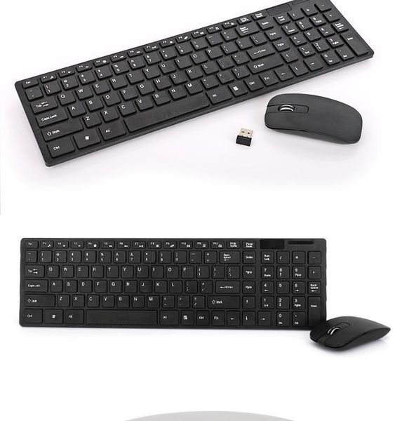 

keyboard mouse combos ultra-thin wireless and set mute 2.4g