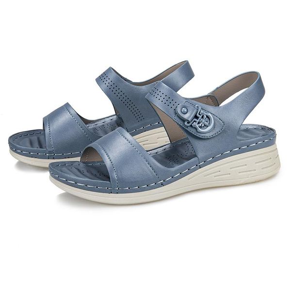 

sandals 2021 summer platform fashion women comfortable wedges shoes casual woman peep toe latex and slippers hy66, Black