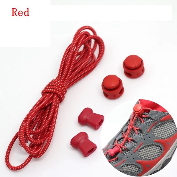 10pic Self-Bloqueando Cadarços Elastic No-Gravata Shoestings para Runging Jogging Triathlon Sports Fitness Training