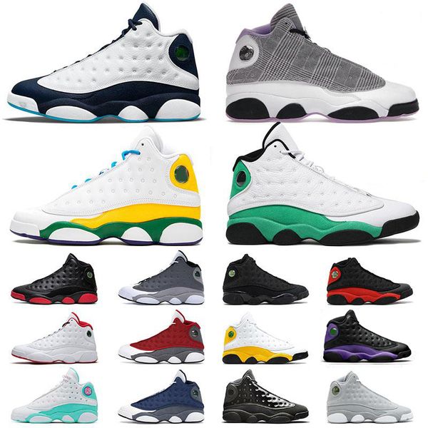 

2022 13 13s mens basketball shoes flint lucky green reverse he got game low pure platinum chris paul away court purple men sports sneakers
