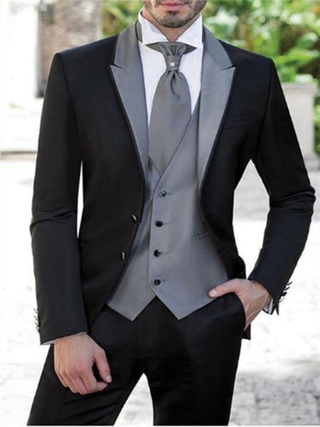 

men's suits & blazers 2021 tailor- made mens suit tuxedos party dress groom groomsman men bridegroom 3 piece jacket pants vest costume, White;black