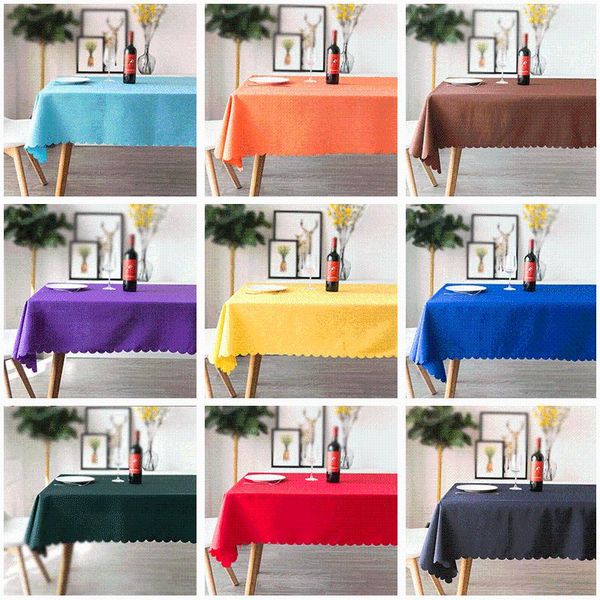

table cloth christmas pink solid color tablecloth square round clothes for party weeding family gathering