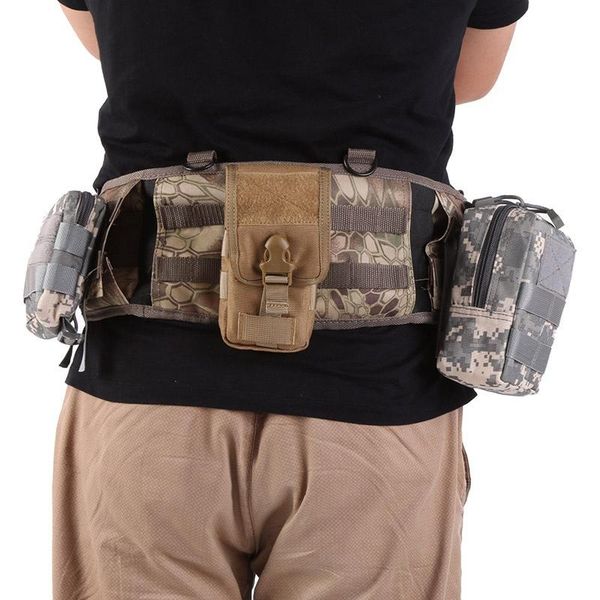 

outdoor sport tactical military waist bag men functional h-shaped suspender nylon bags