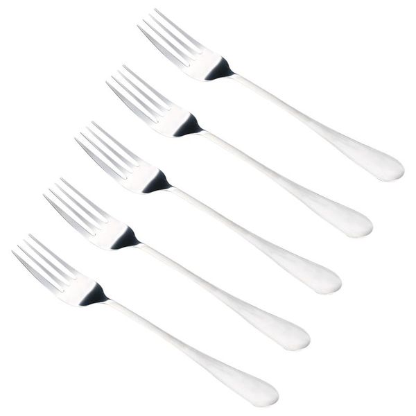 

pcs stainless steel dinner fork table forks fruit dessert cutlery salad kitchen dining bar restaurant flatware xmas