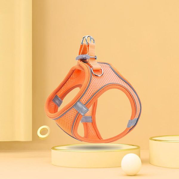 

dog collars & leashes pet supplies cats leash tape measure dogs chest harness vest breathable reflective outdoor walking training accessorie