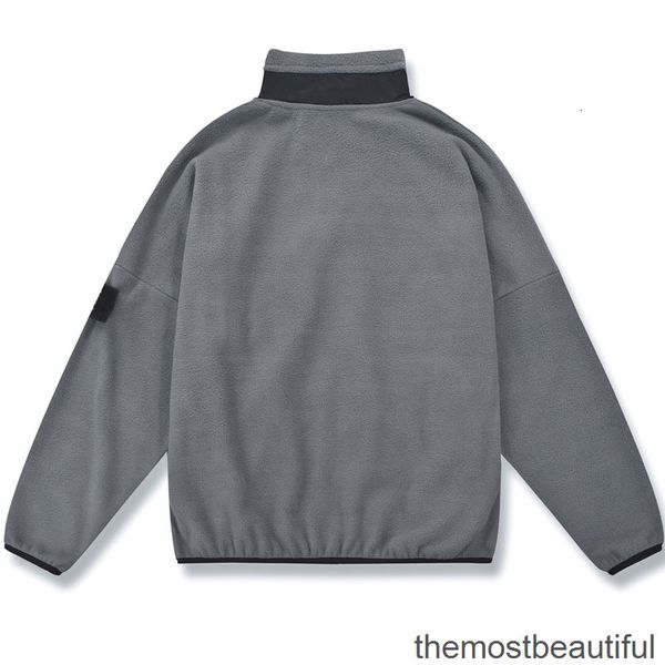 

men's jackets 100t polar fleece jacket with elastic cuffs 8bon, Black;brown