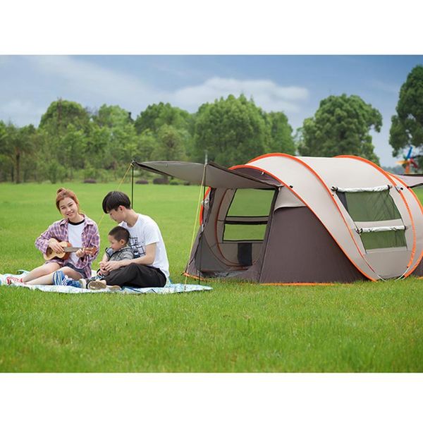 

family party 3-8 person outdoor automatic tent large waterproof camping hiking portable tents and shelters