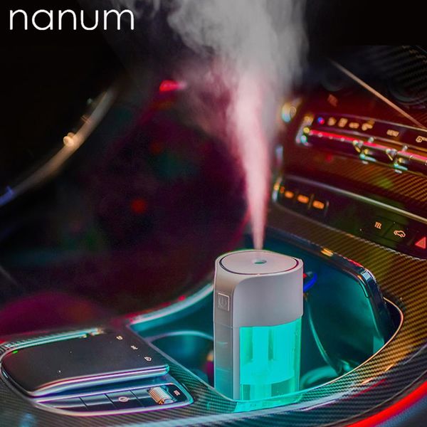 

car air freshener f1 humidifier mini ultrasonic humidifiers led night light aroma essential oil diffuser usb fogger