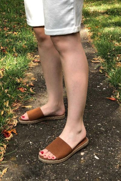 

slippers elita tan color female, Black