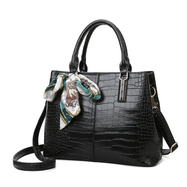 

evening bags pu leather crocodile pattern luxury handbags designer shoulder for women 2021 casual crossbody