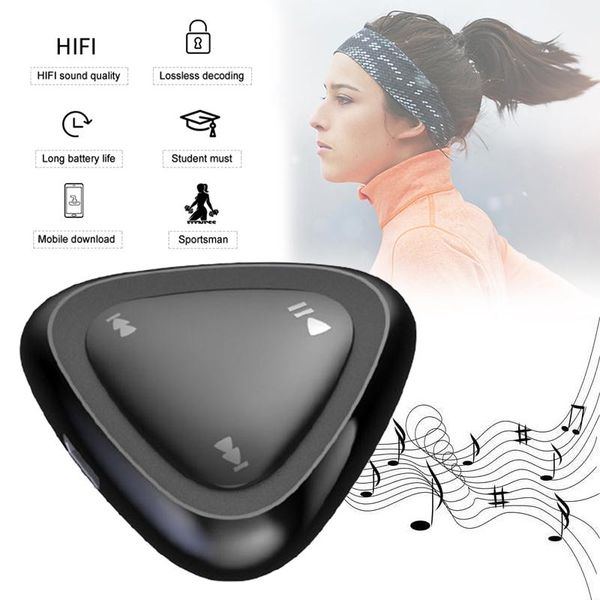 

mini usb mp3 music player triangle shape hifi heavy bass recorder noise reduction sports portable drop & mp4 players