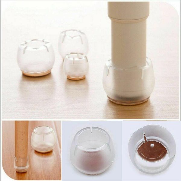 

chair covers 4pcs/lot silicone table leg caps non-slip wood floor protectors furniture foot protection bottom cover pads for home el