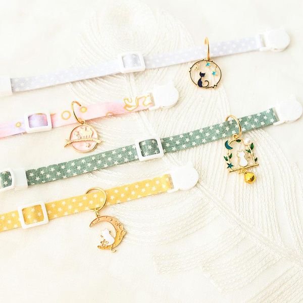 

cat collars & leads collar with moon tailoring separable adjustable puppy supplies