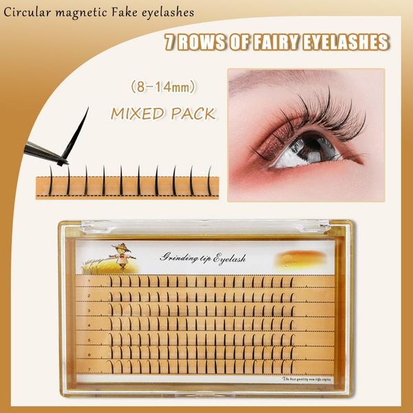 

false eyelashes fairy angel handmade 3d soft single cluster grafted eyelash makeup extension