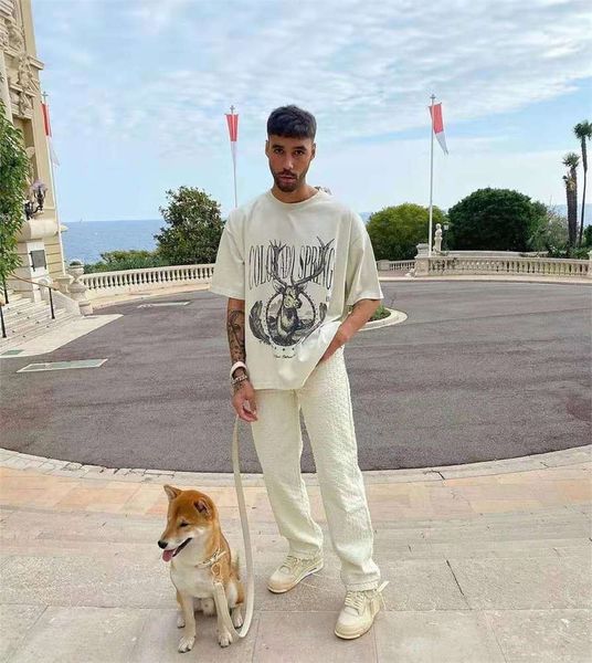 

american classic white short sleeve t-shirt men's and women's spring summer loose size half lovers' top, White;black