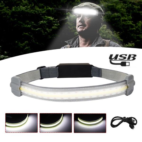 

smd-2835 led headlamp built-in battery rechargeable headlight head waterproof lamp white & red lighting for camping working headlamps