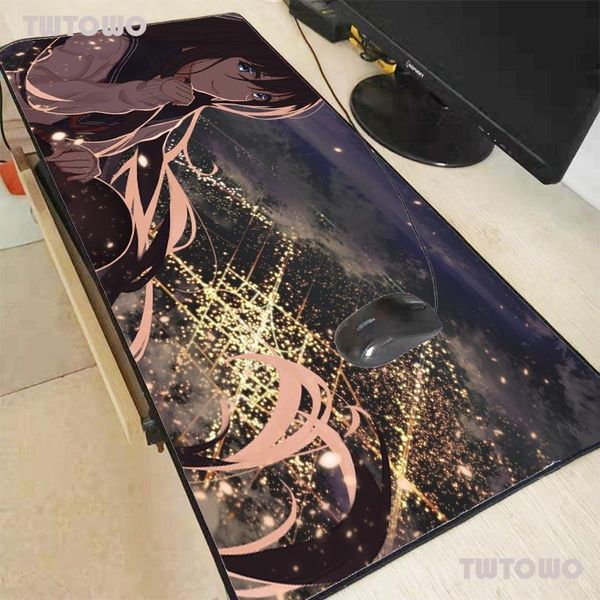 

mouse pads & wrist rests japanese animation large gaming pad gamer solid color locking edge keyboard mat grande desk mousepad