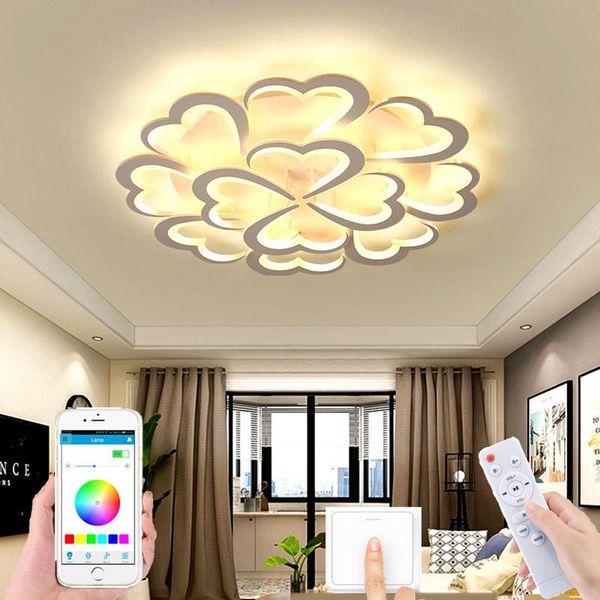 

ceiling lights modern minimalist living room led lamp luxury personalized bedroom app dimming remote control el corridor light