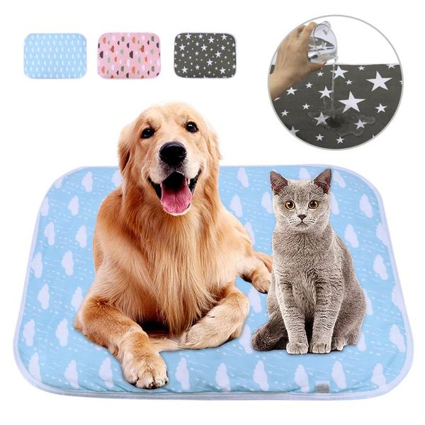 

reusable pet puppy diaper mat waterproof dog bed washable absorbent training urine pad cat pee mats car seat cover kennels & pens