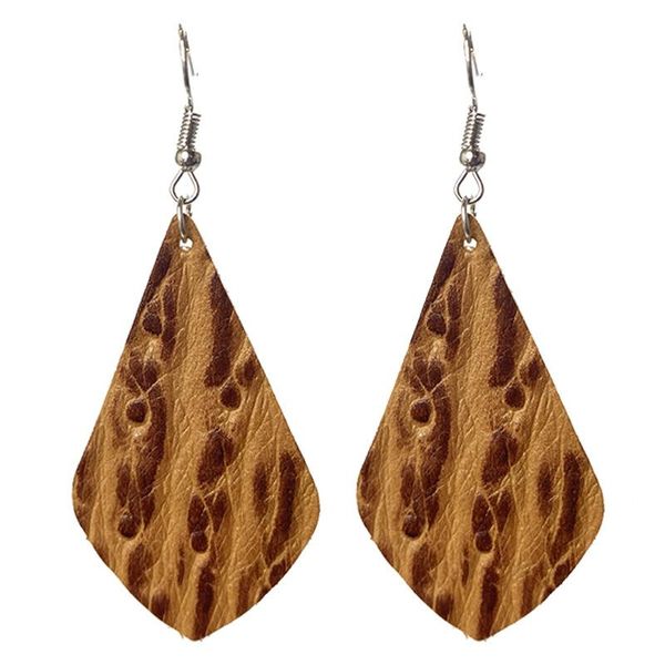 

dangle & chandelier waterdrop leather earrings for women gift jewelry, Silver