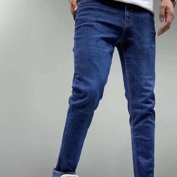 

summer 2021 men's fashion leisure busins denim pants youth jeans 1677, Blue
