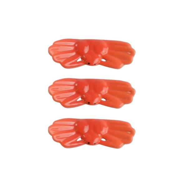 

chopsticks 4pcs creative household rest rack holder crab shape ceramic material for home (orange)