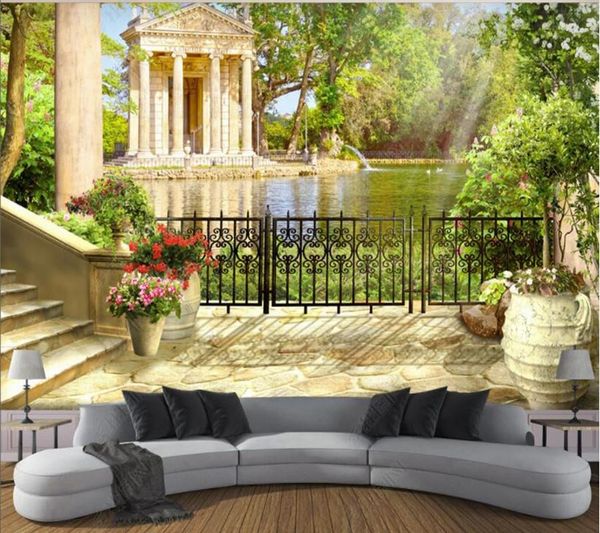 

wallpapers papel de parede garden landscape background wall 3d wallpaper mural,living room bedroom papers home decor