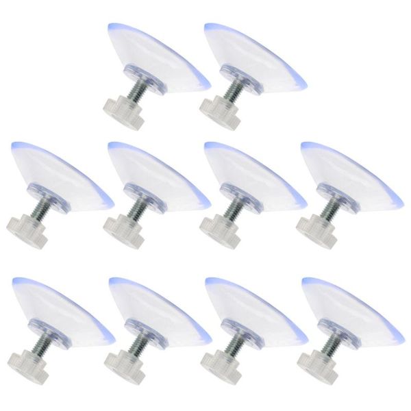 

hooks & rails 10pcs powerful clear screw suction cup adjust manual with gland nut
