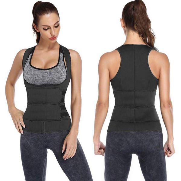 

women's shapers women sweat sauna body modeling corset belt waist trainer thermo slimming belts loss weight, Black;white