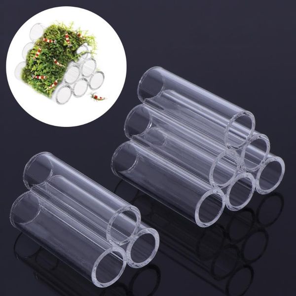 

decorations fish tank shelter 3/6 tube aquarium pipe shrimp cave hide breeding acrylic decor