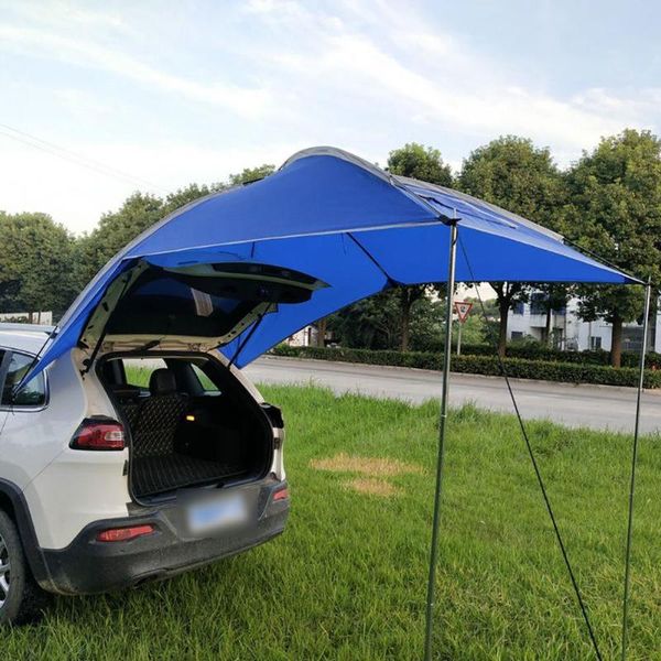 

tents and shelters auto tourism tent car roofawning waterproof anti-uv trailer suv mpv tail trunk sun shade shelter outdoor camping tarp