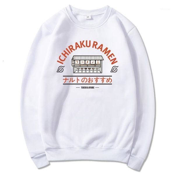 

women's & sweatshirts japanese anime ichiraku ramen hoodies sweatshirt men/women harajuku streetwear pullover fleece tracksuit sudadera, Black