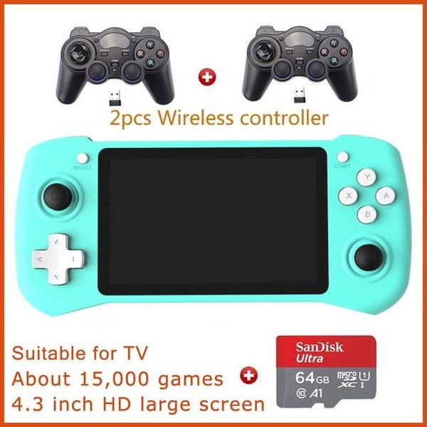 

handheld game player gp430 retro raspberry pi cm3 out retropie video consoles with 15000+ games for ps1/n64/nds portable players
