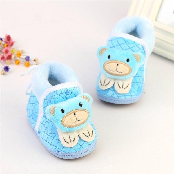 

first walkers toddler girl snow boots cartoon shoes born baby autumn winter cotton warm soft sole plush111