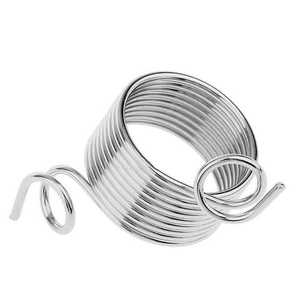 

ring type knitting tools finger wear thimble yarn spring guides stainless steel needle sewing accessories 17mm 19mm notions &, Black
