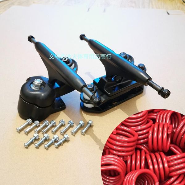 

skateboarding meraki surf skateboard adapter trucks 6.25inch silver black yow s6 updated model good quality red spring