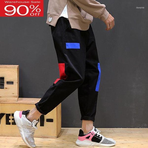 Pantaloni da uomo a lunghezza della caviglia per uomini 2021 primavera e autunno in stile coreano maschio moda adolescente grigio grigio plus taglie 4xl 5xl1