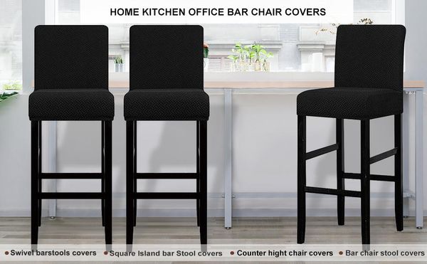 

chair covers anti-dirty cover spandex stretch solid color one-piece simple kitchen el restaurant home furnishing