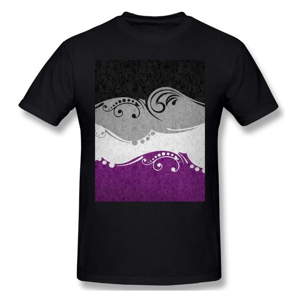 

asexual ornamental flag men's basic short sleeve t-shirt graphic funny r333 tee eur size t-shirts, White;black