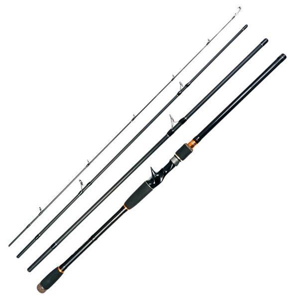 

boat fishing rods 2.4m lure rod 4 section carbon casting travel baitcasting pole saltwater
