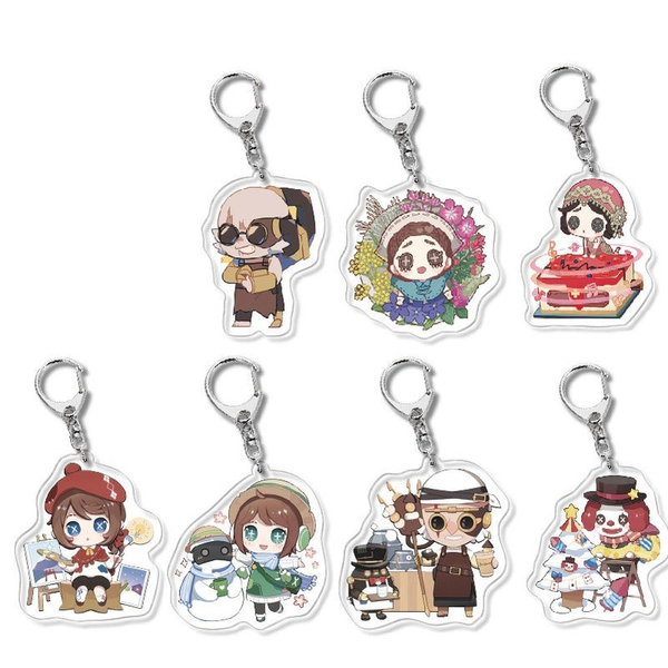 

identity v keychain man anime women key chain fashion tracy leznic creative key ring for key kids gift jewellery metal llaveros, Slivery;golden